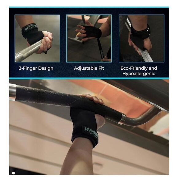 Rvrbnd lifestyle 3 hole rubber carbon handgrips for athletes - Picture 5 of 5